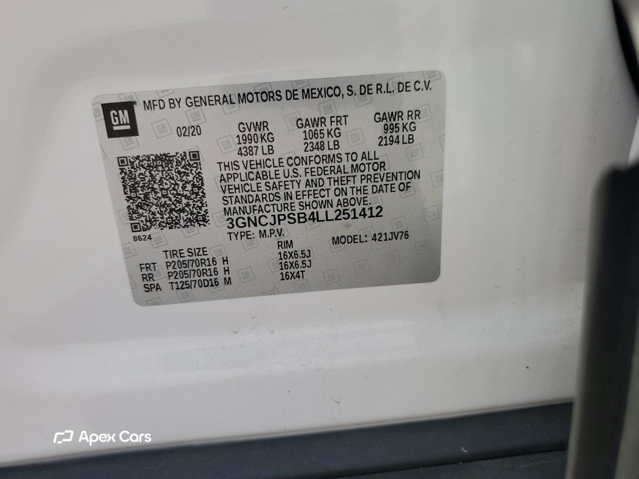 Chevrolet Trax 2020