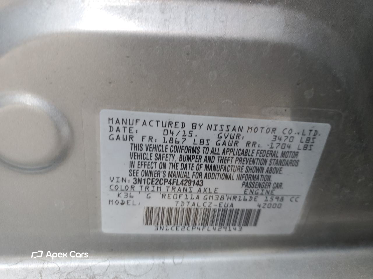 Nissan Versa 2015