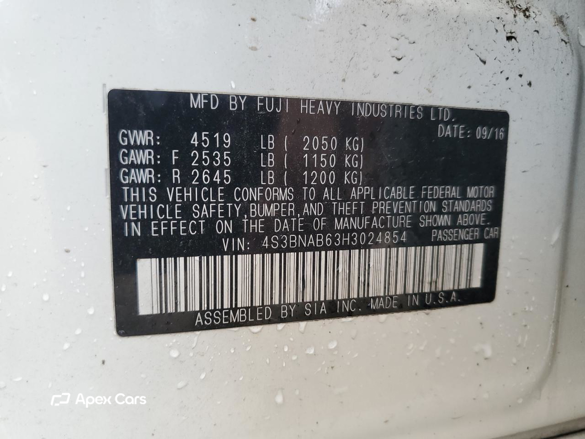 Subaru Legacy 2017