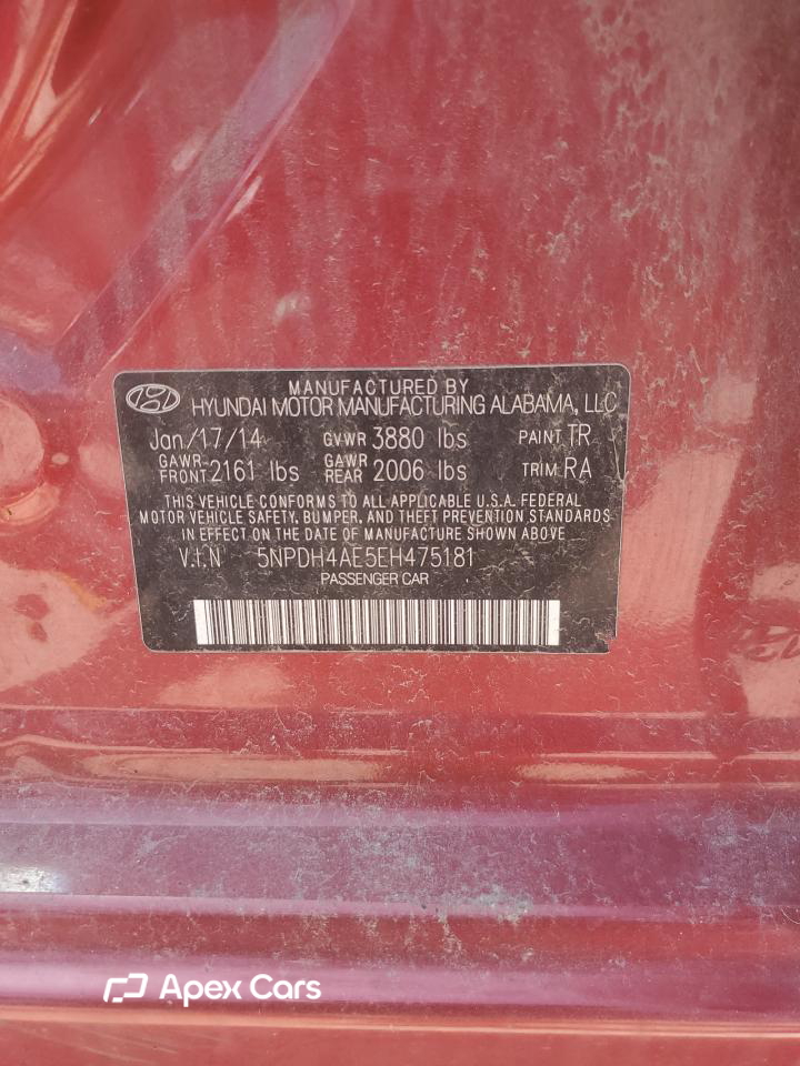 Hyundai Elantra 2014