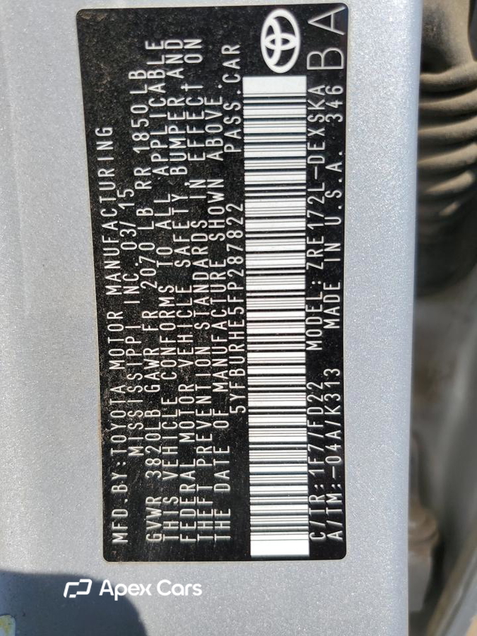 Toyota Corolla 2015