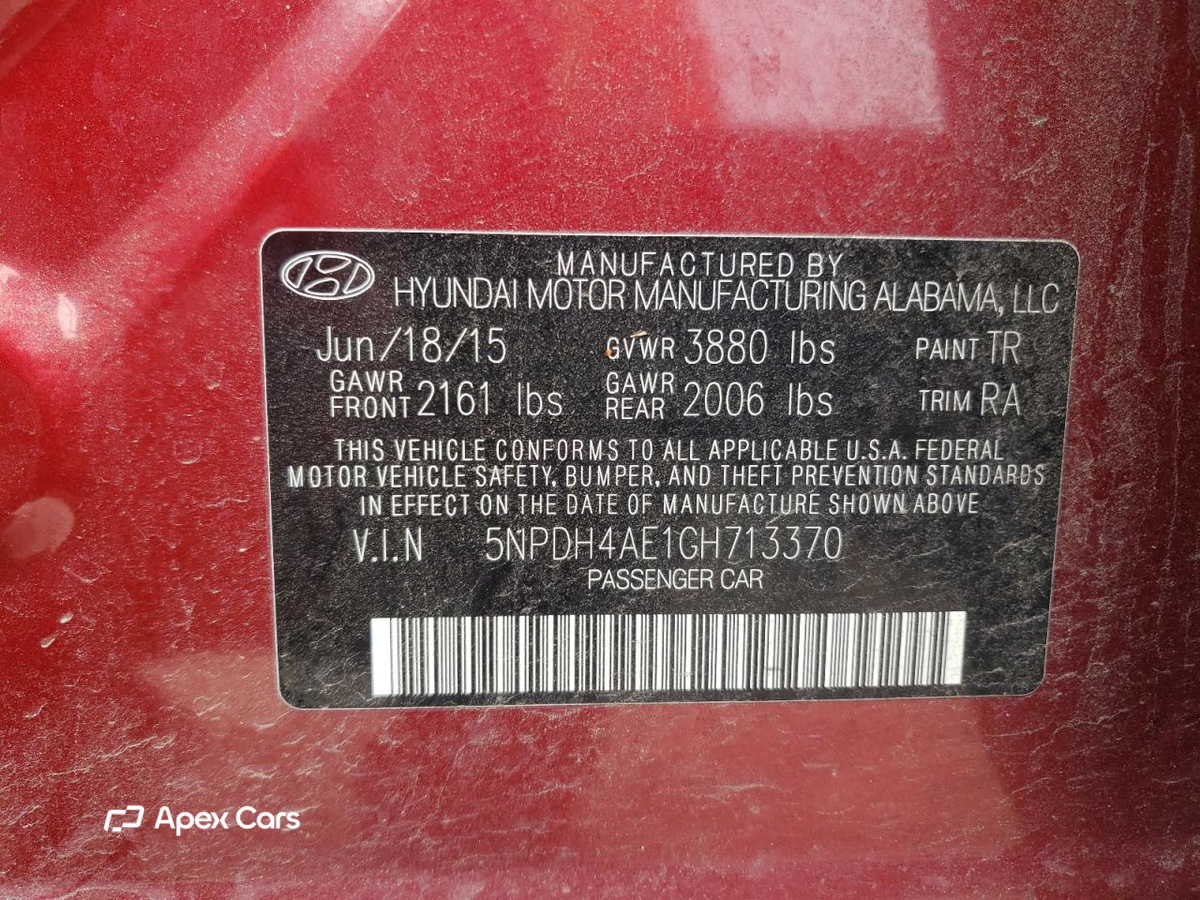 Hyundai Elantra 2016