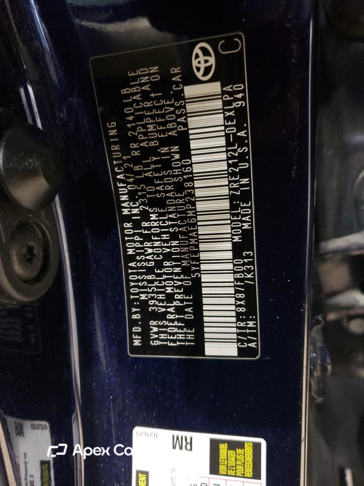 Toyota Corolla 2021