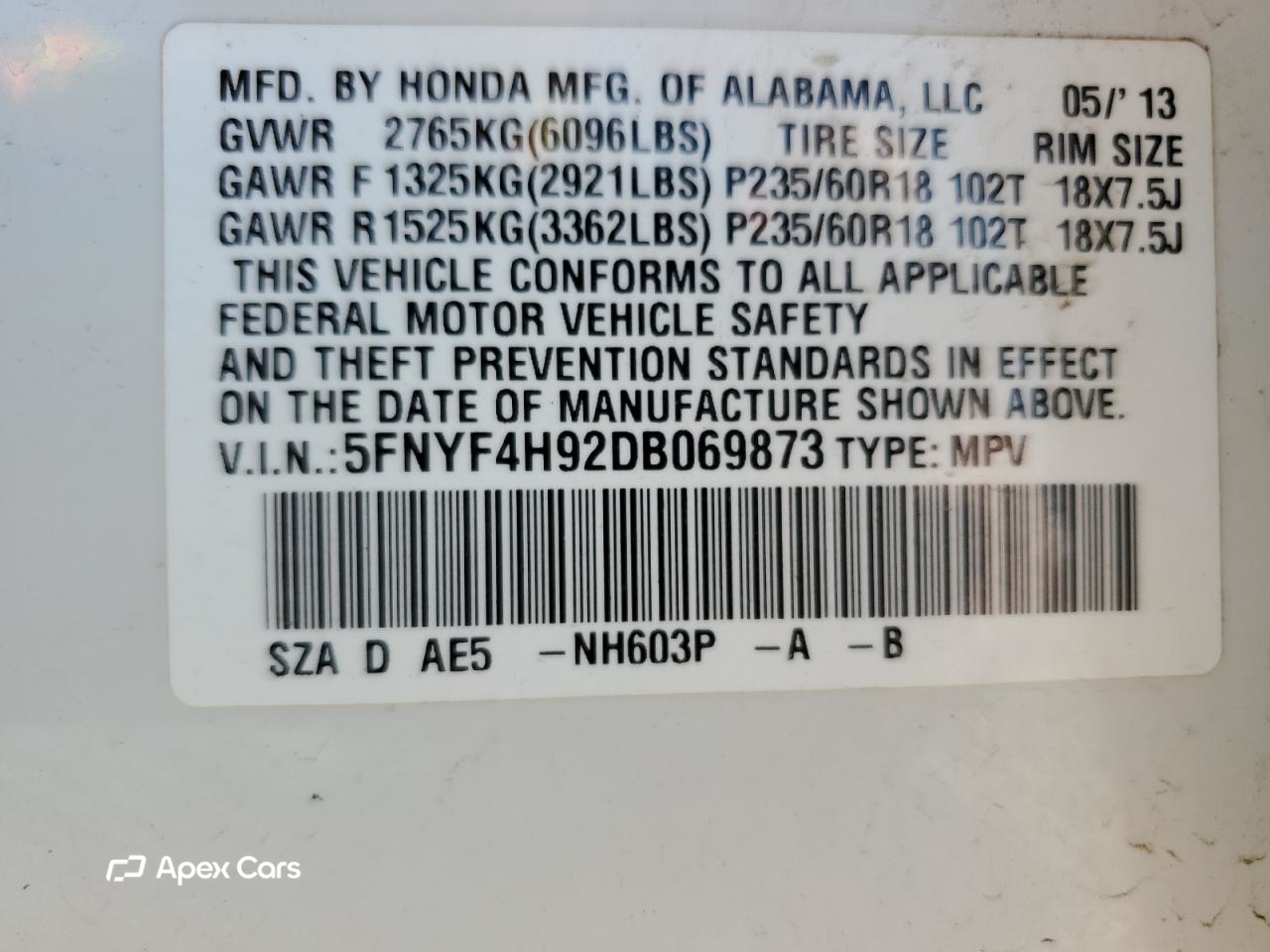 Honda Pilot 2013
