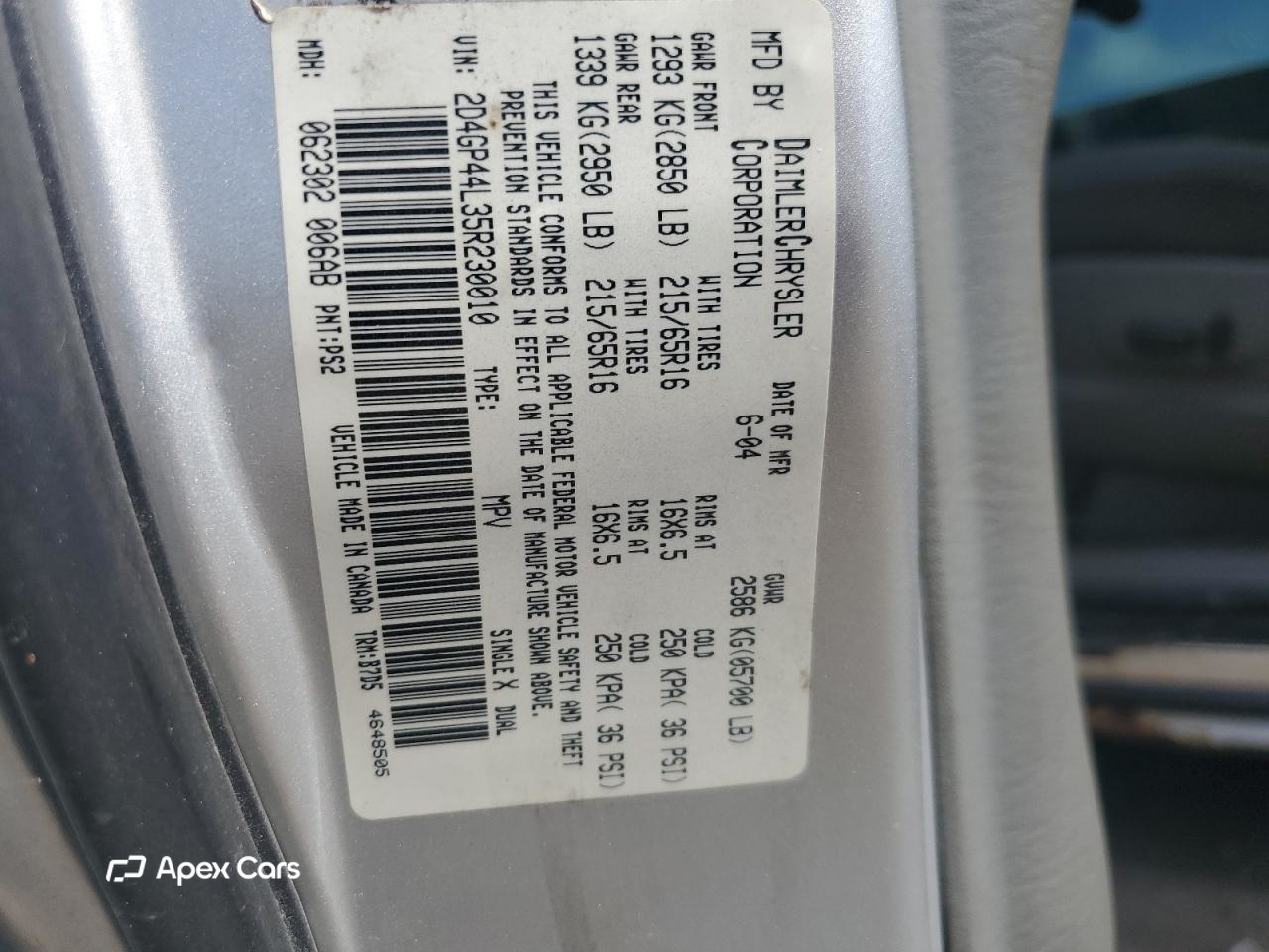 Dodge Caravan 2005