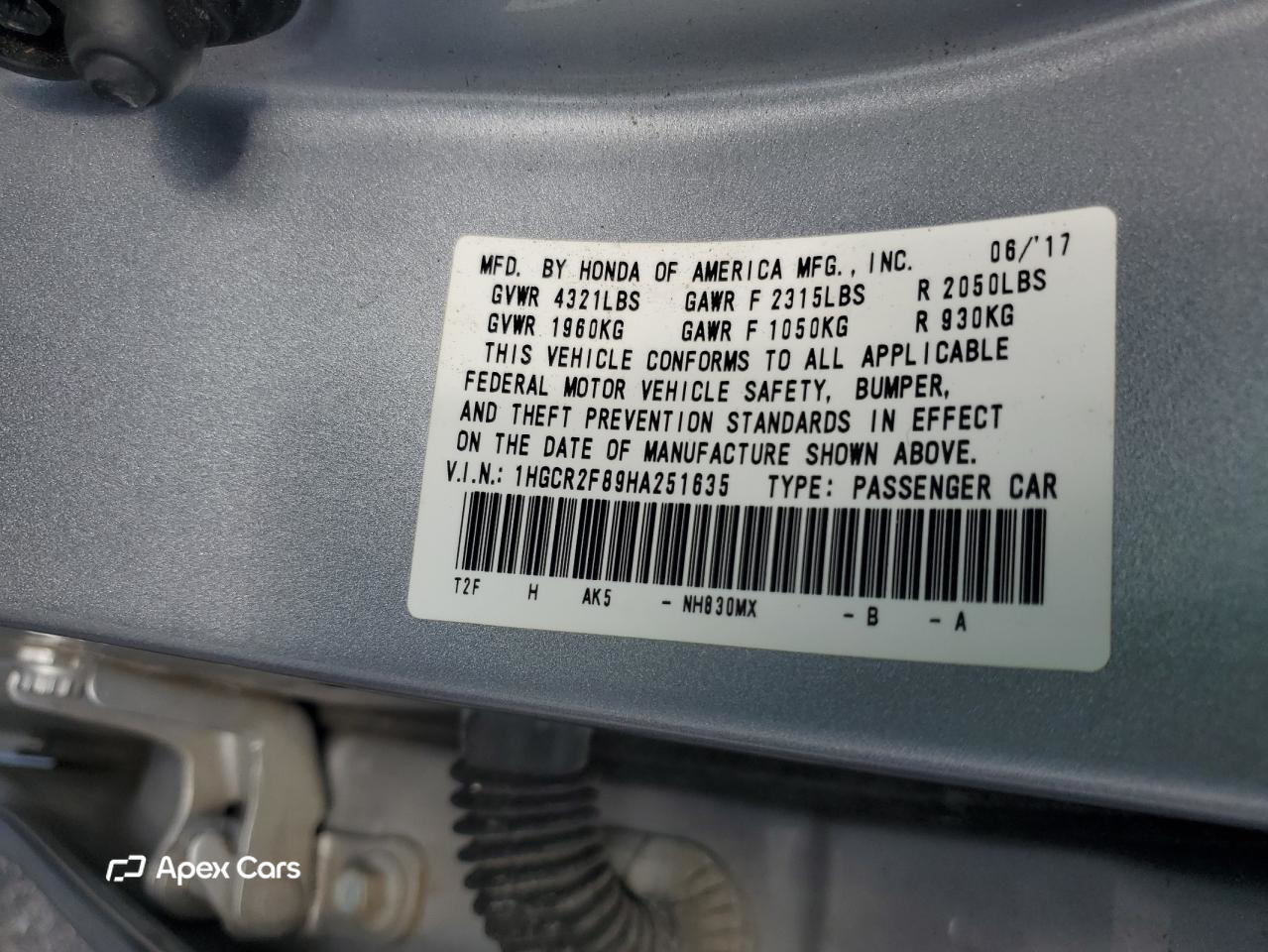 Honda Accord 2017