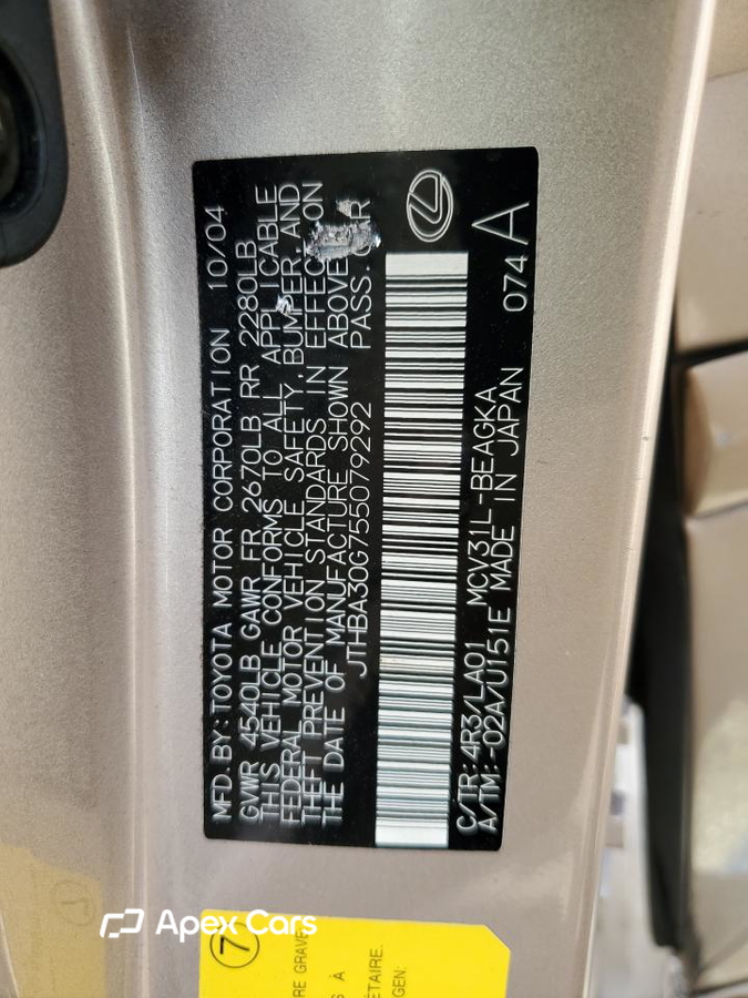 Lexus ES 2005
