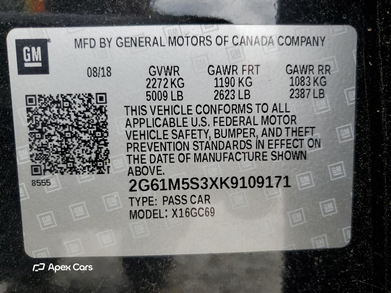 Cadillac XTS 2019