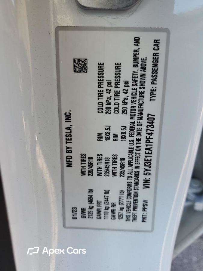 Tesla Model 3 2023