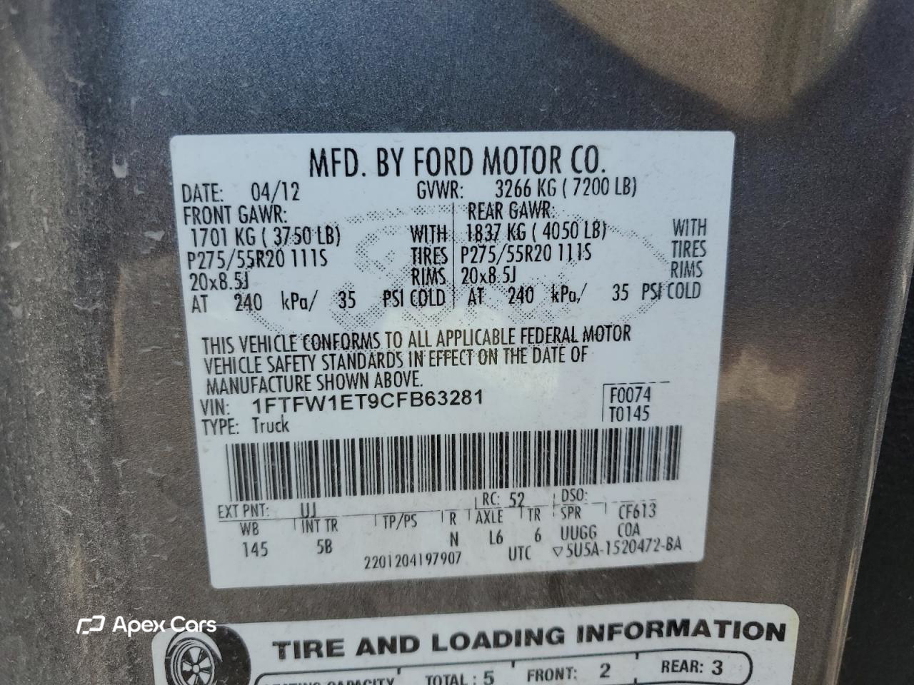 Ford F-150 2012