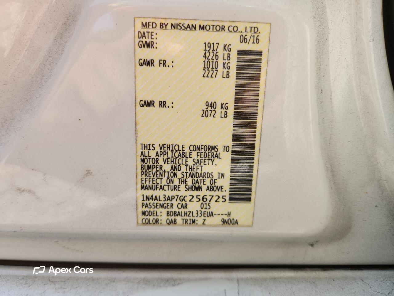 Nissan Altima 2016