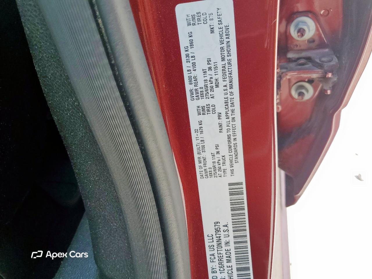 RAM 1500 2022