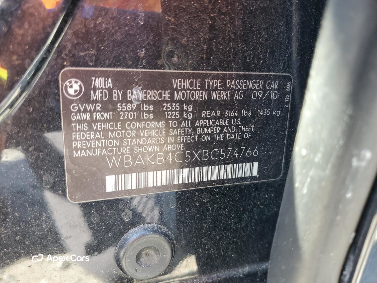 BMW Series 7 2011