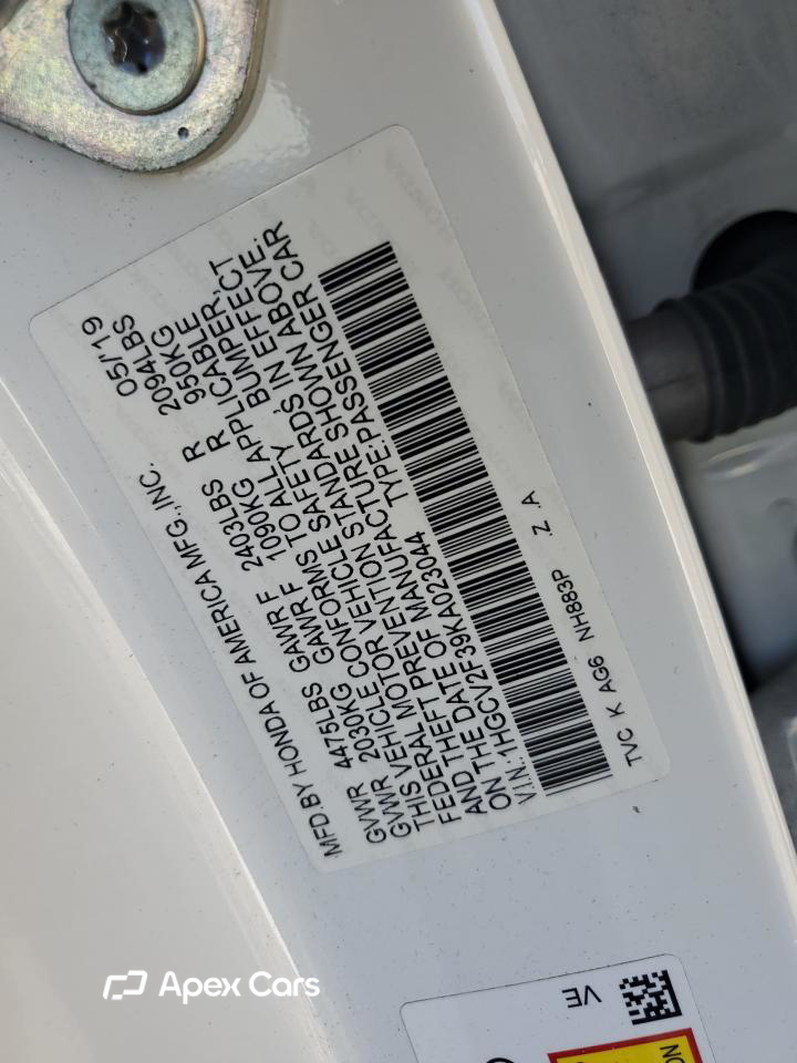 Honda Accord 2019