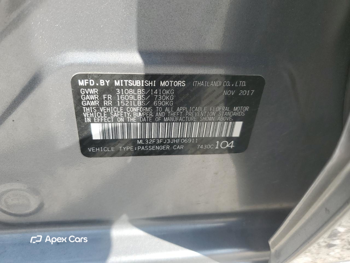 Mitsubishi Mirage 2018