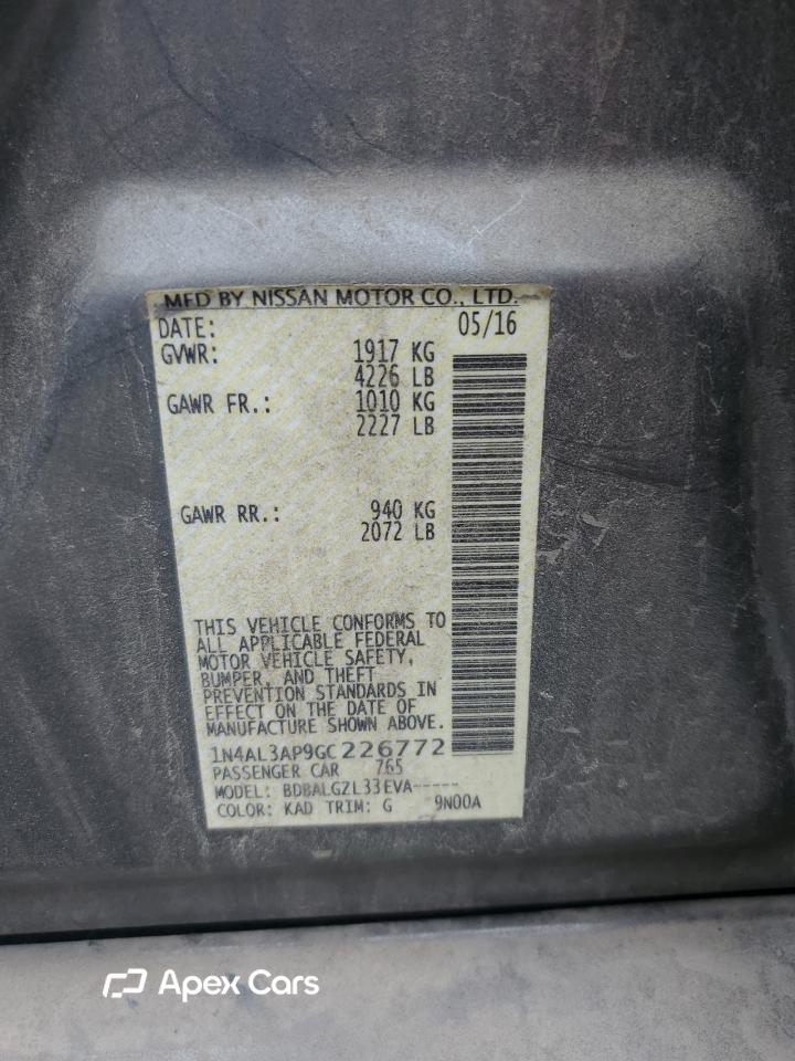 Nissan Altima 2016