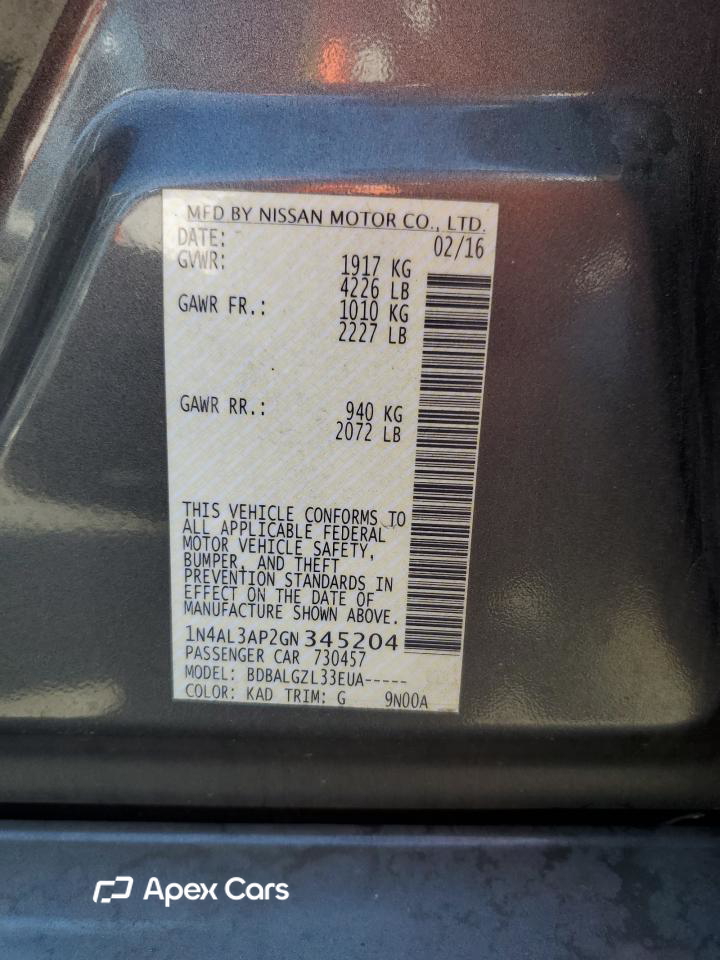 Nissan Altima 2016