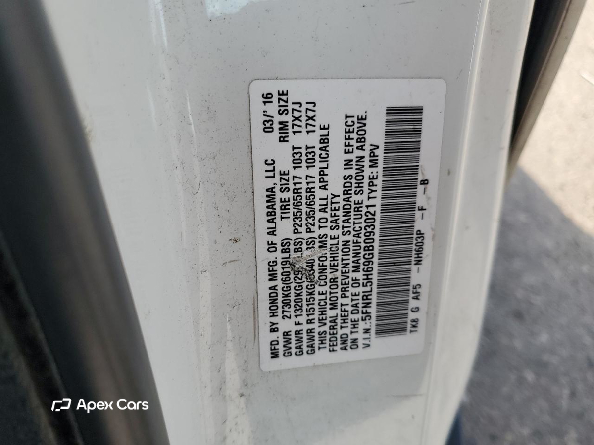 Honda Odyssey 2016