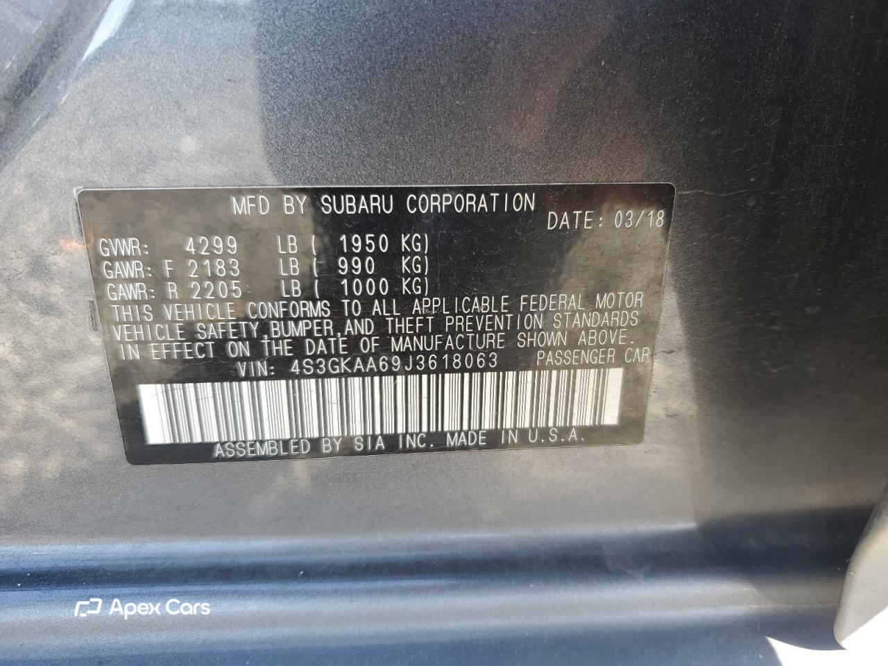 Subaru Impreza 2018
