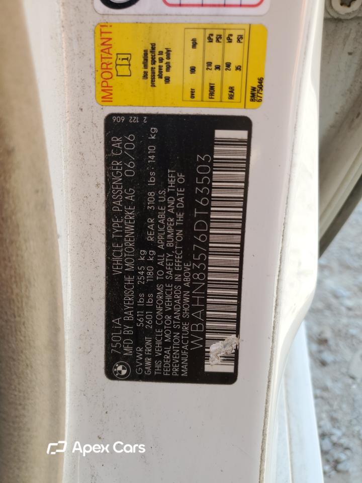 BMW Series 7 2006