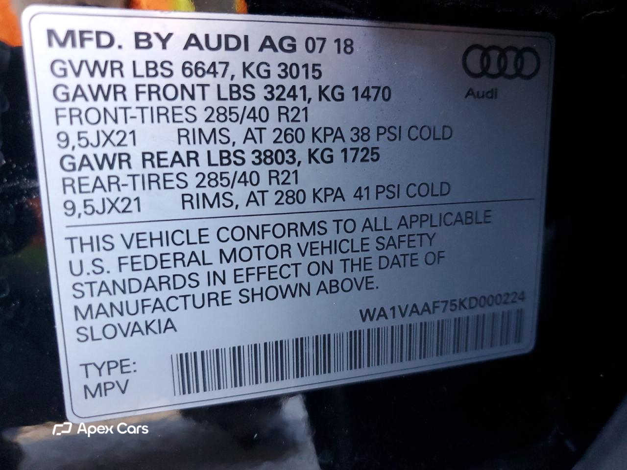 Audi Q7 2019