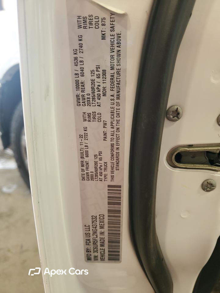 RAM 2500 2022