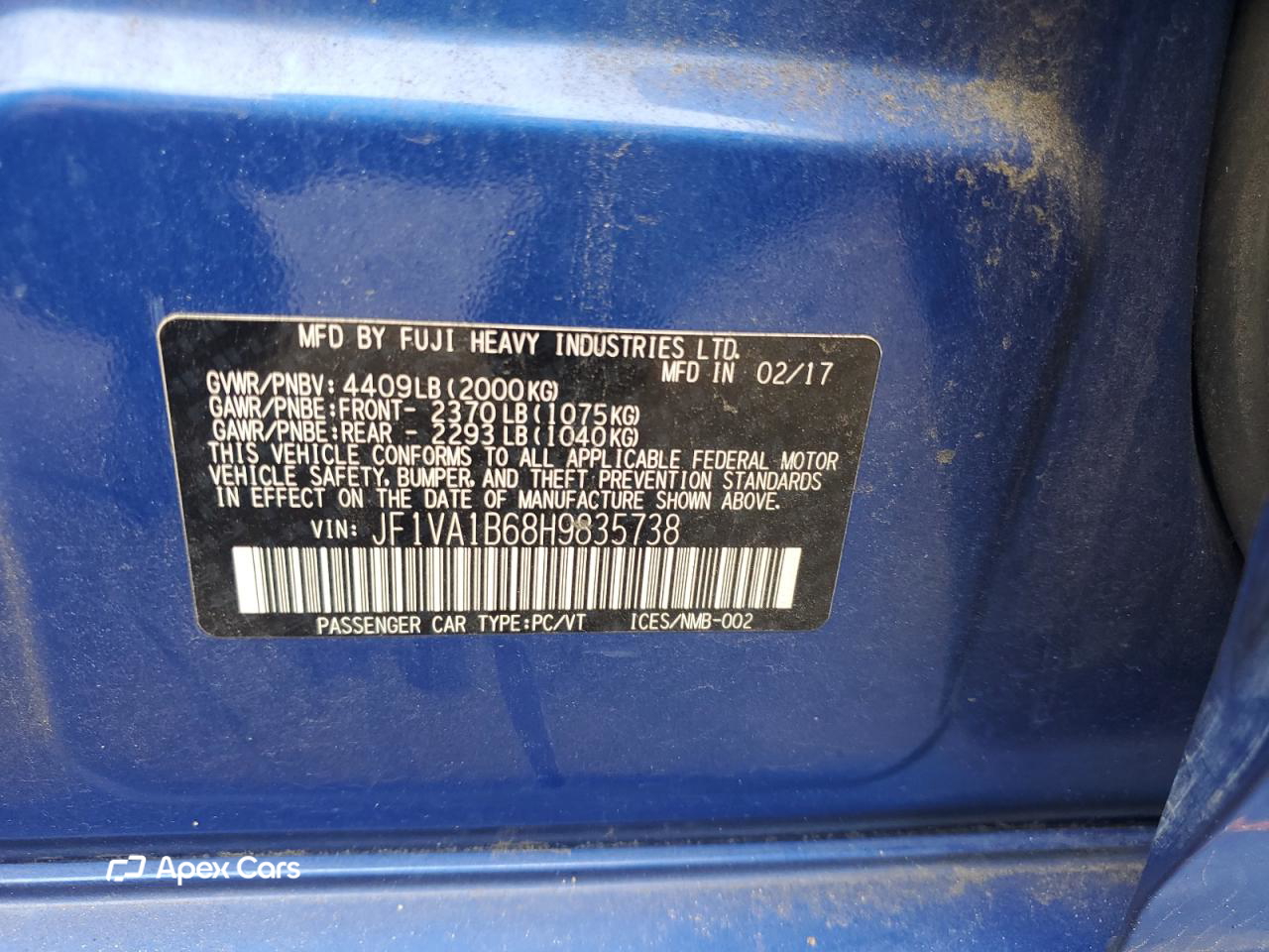Subaru WRX 2017
