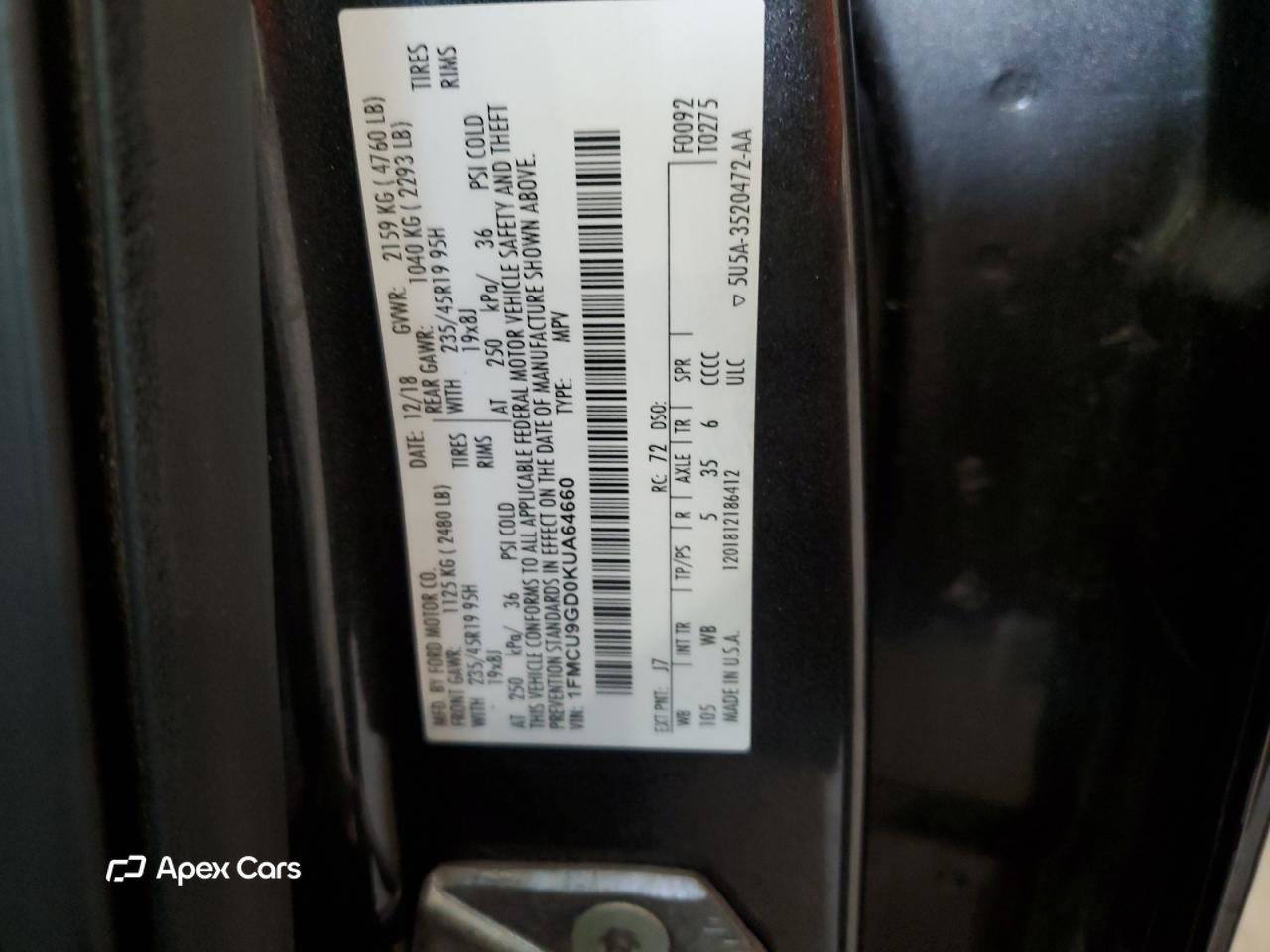 Ford Escape 2019