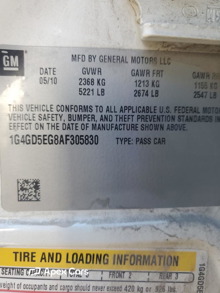 Buick LaCrosse 2010