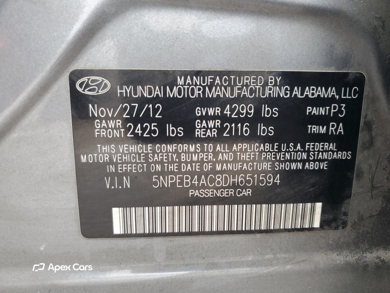 Hyundai Sonata 2013