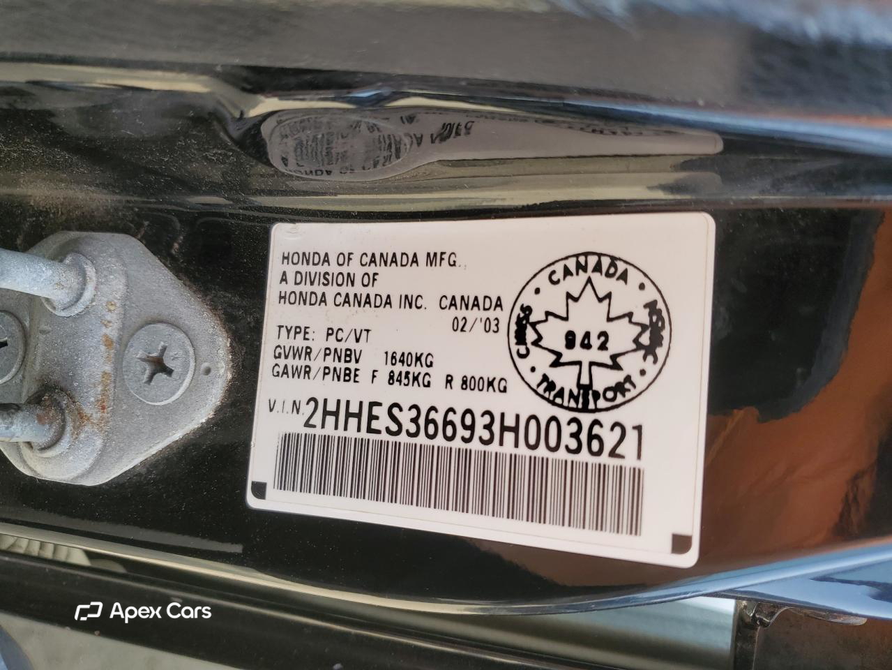Acura EL 2003