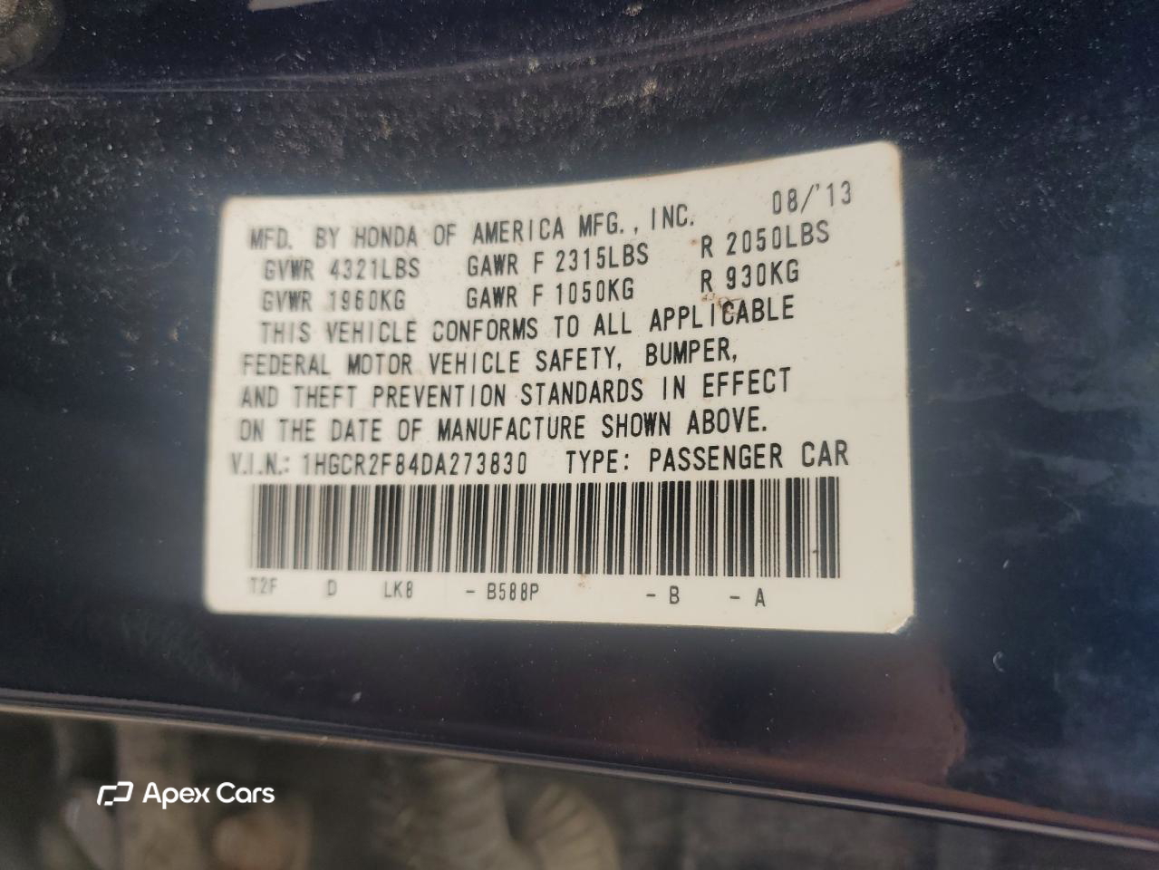 Honda Accord 2013