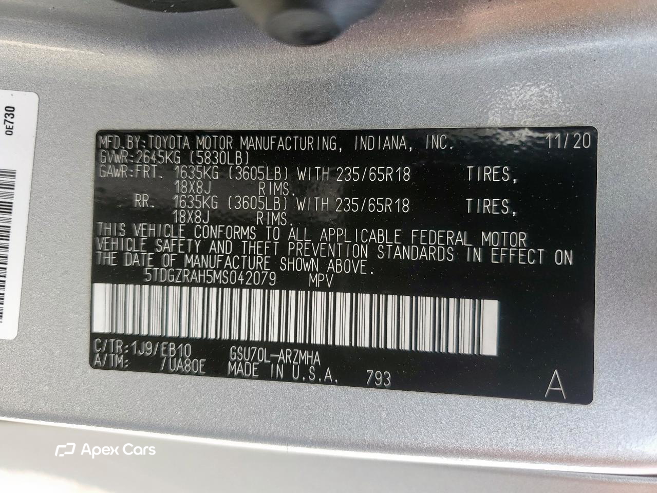 Toyota Highlander 2021