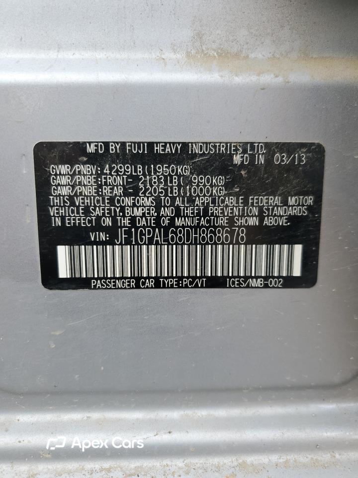 Subaru Impreza 2013