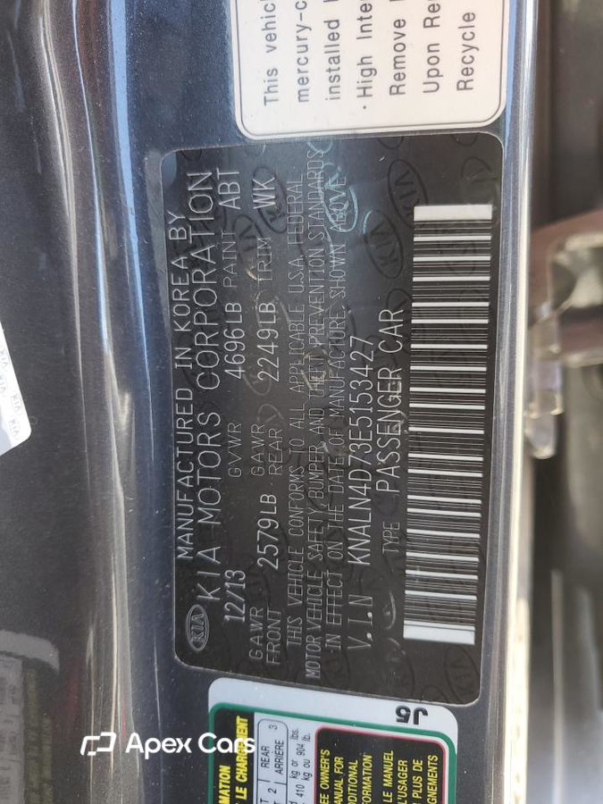 Kia Cadenza 2014
