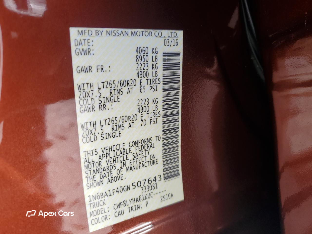 Nissan Titan 2016