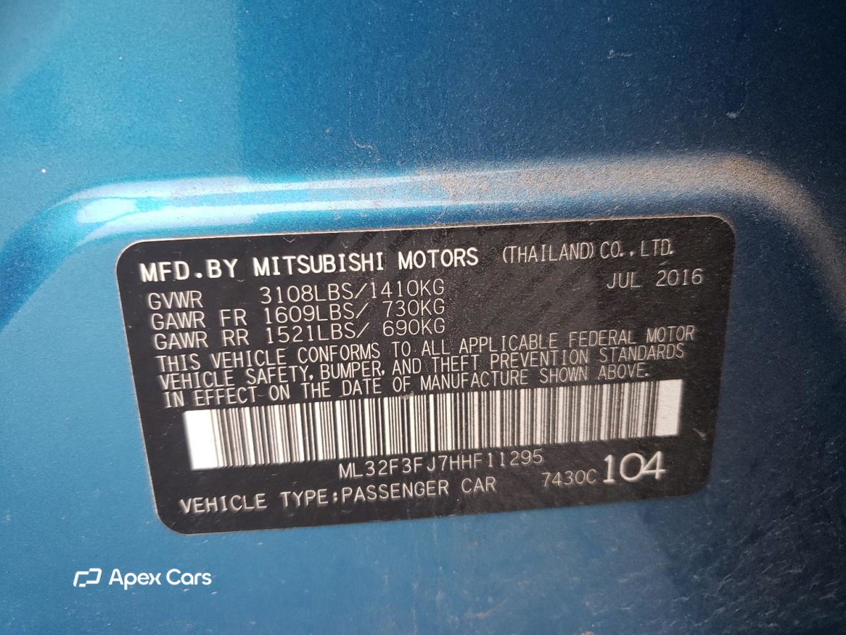 Mitsubishi Mirage 2017
