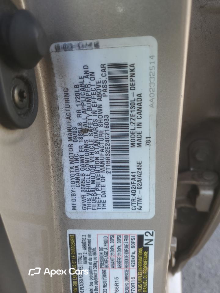 Toyota Corolla 2004
