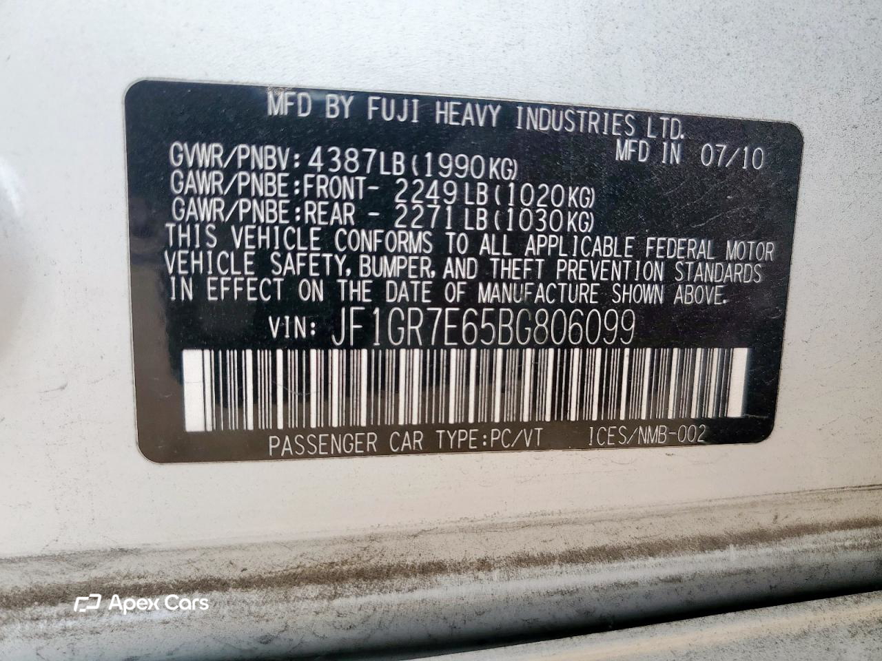 Subaru Impreza 2011