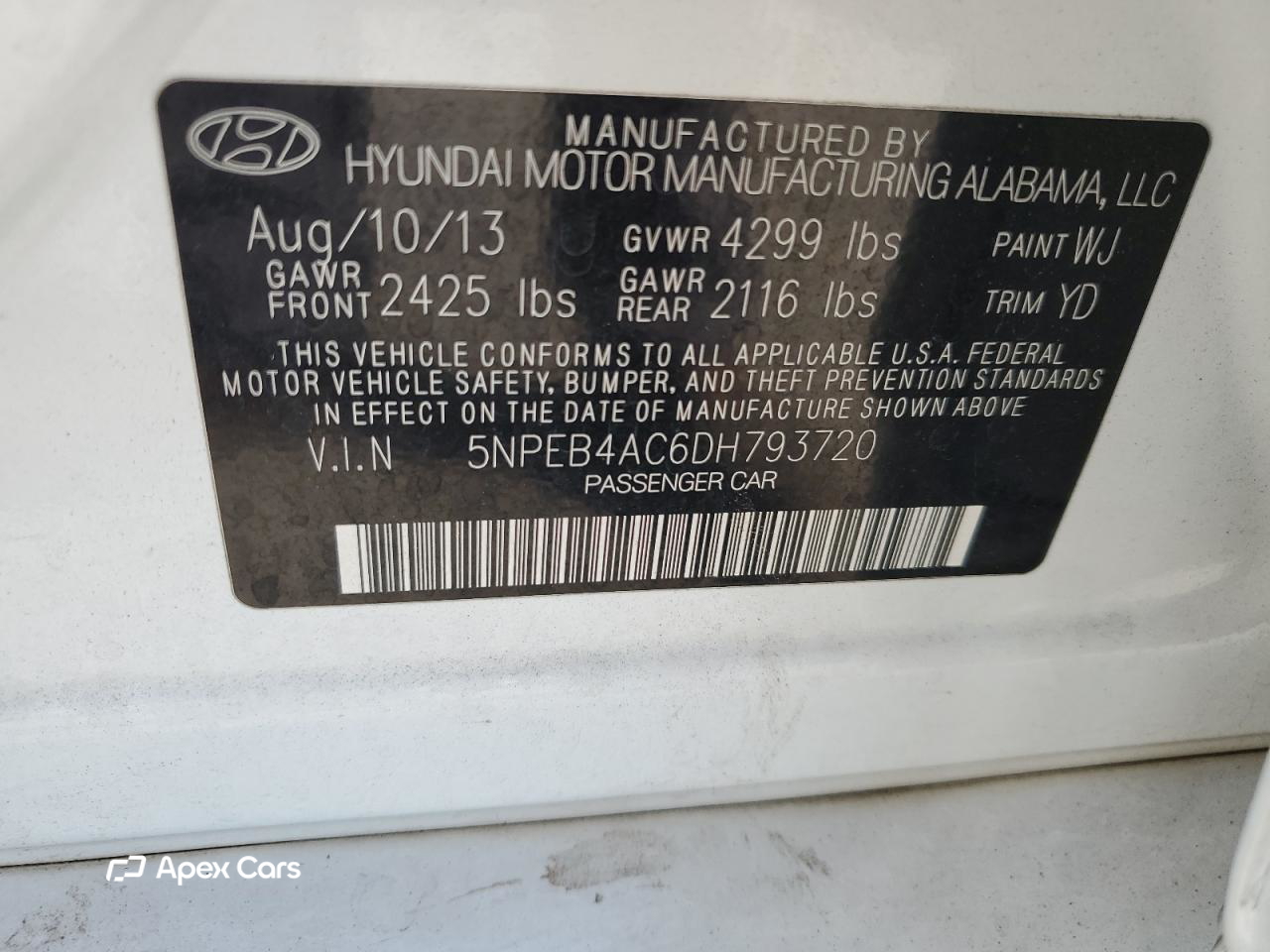 Hyundai Sonata 2013