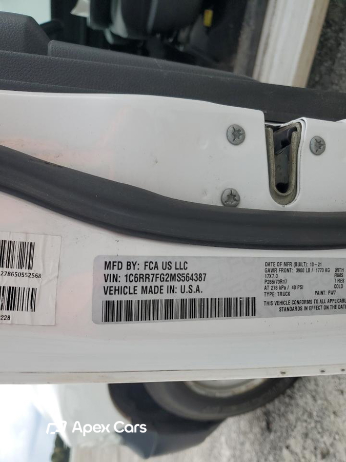 RAM 1500 2021