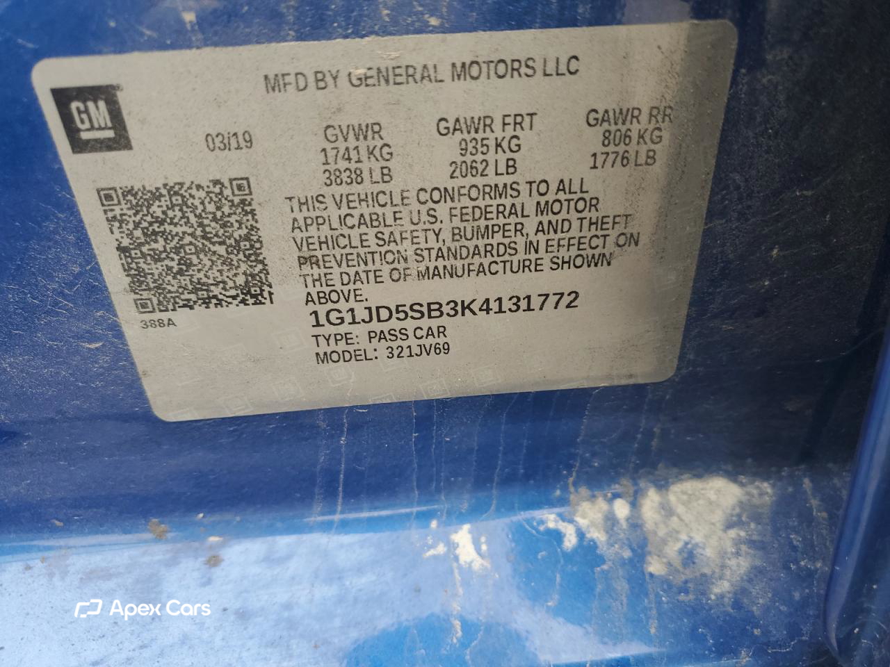 Chevrolet Sonic 2019