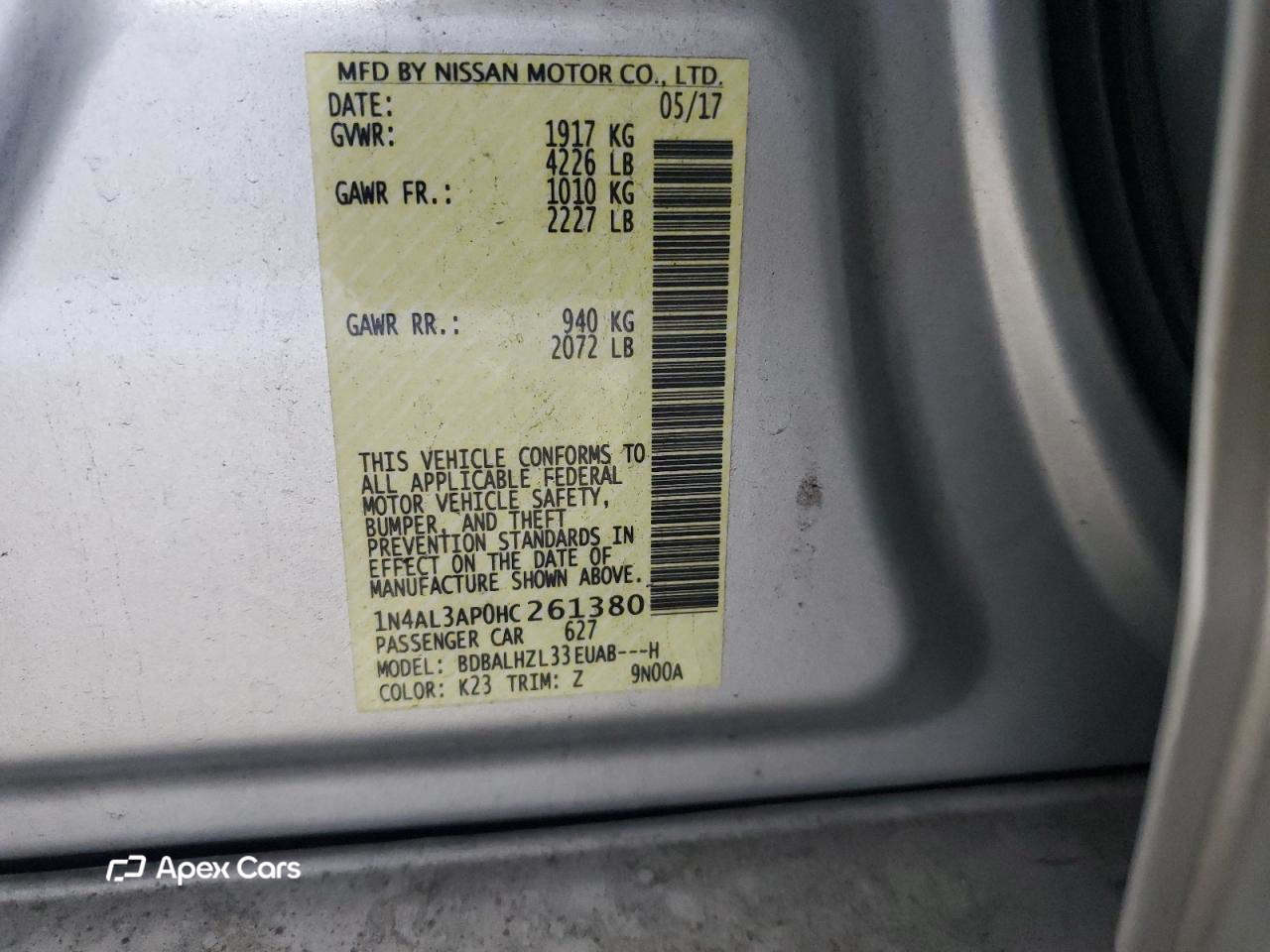 Nissan Altima 2017