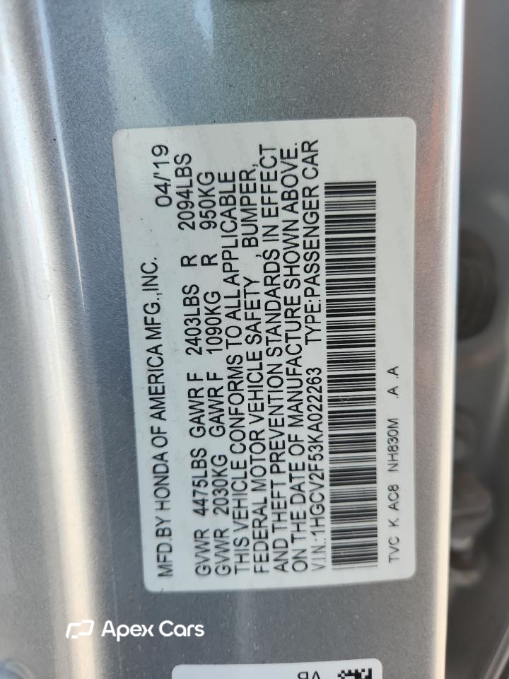 Honda Accord 2019