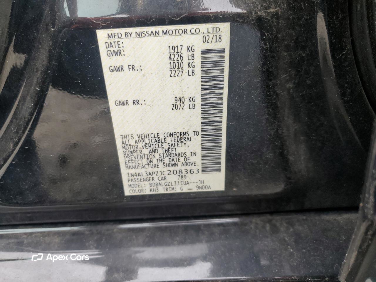 Nissan Altima 2018