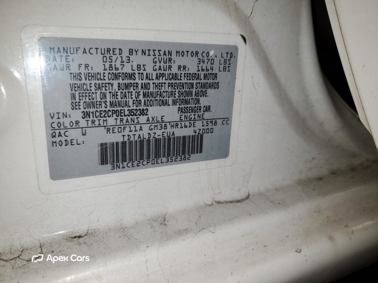 Nissan Versa 2014