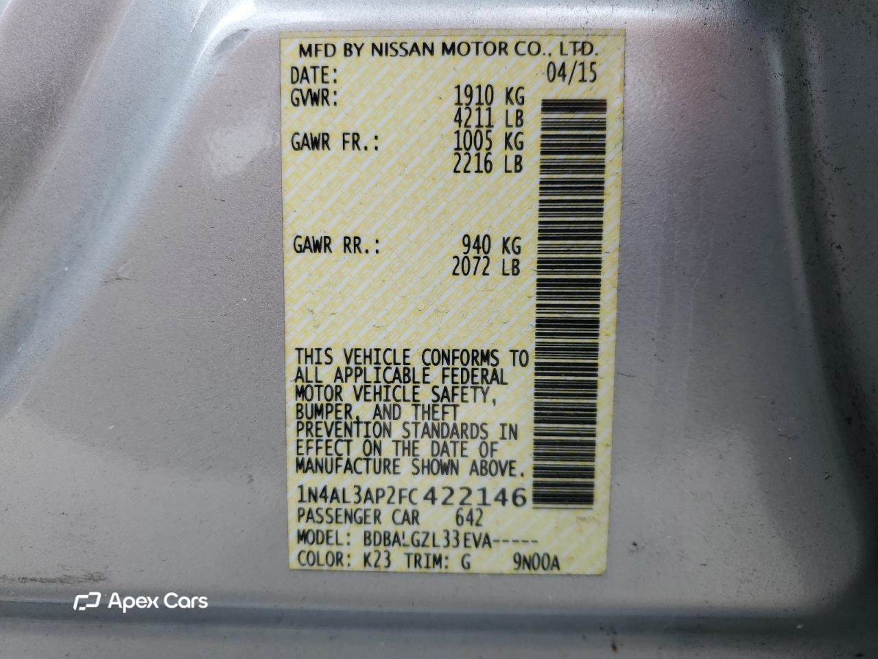Nissan Altima 2015