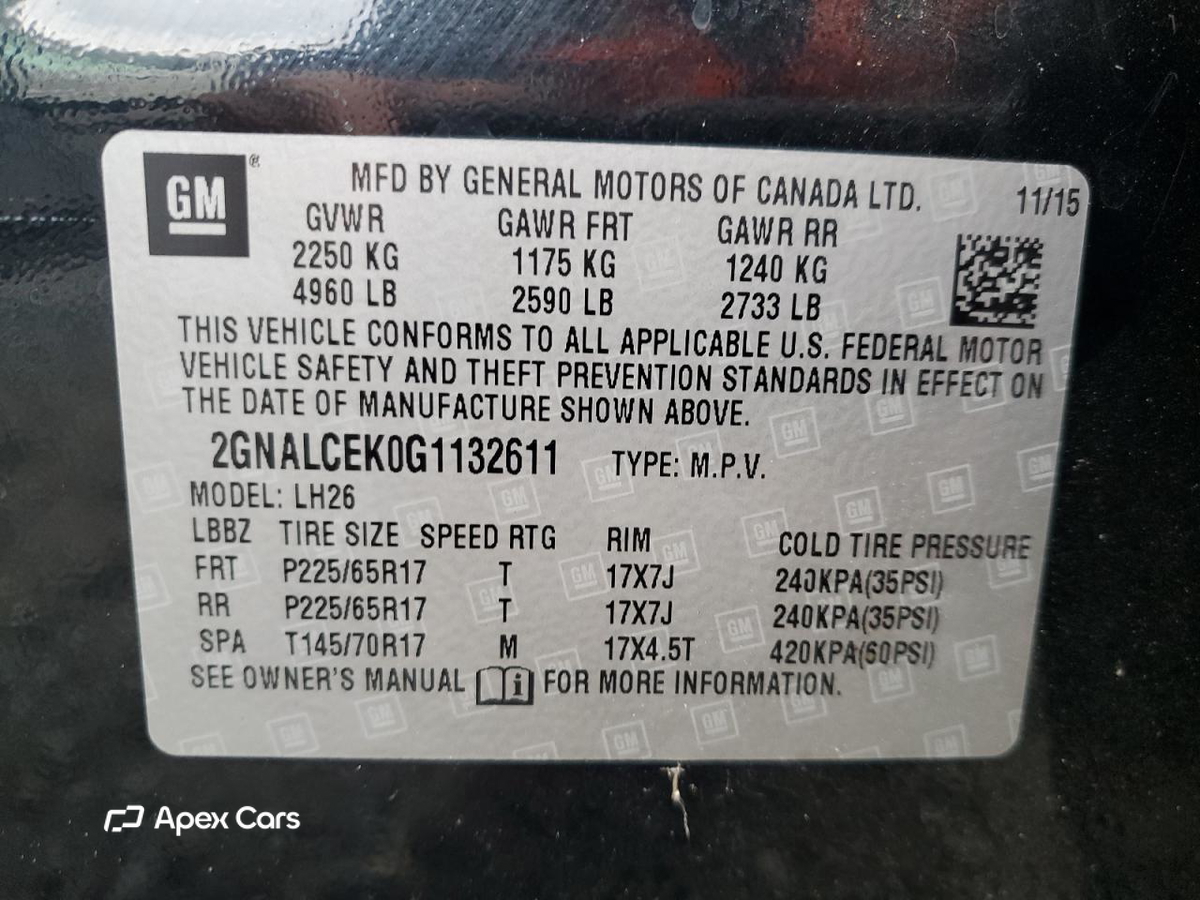 Chevrolet Equinox 2016