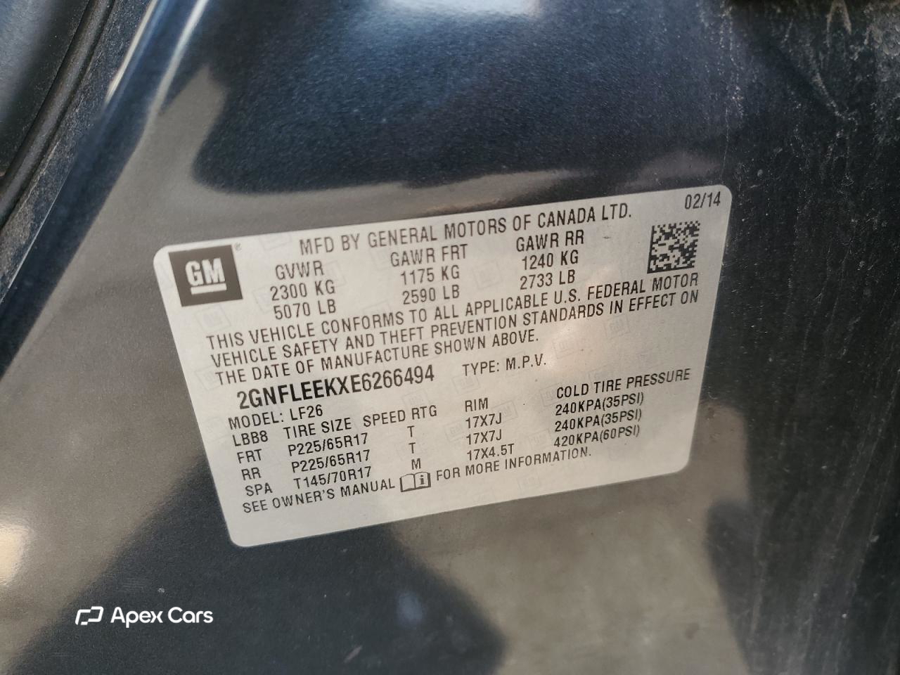 Chevrolet Equinox 2014
