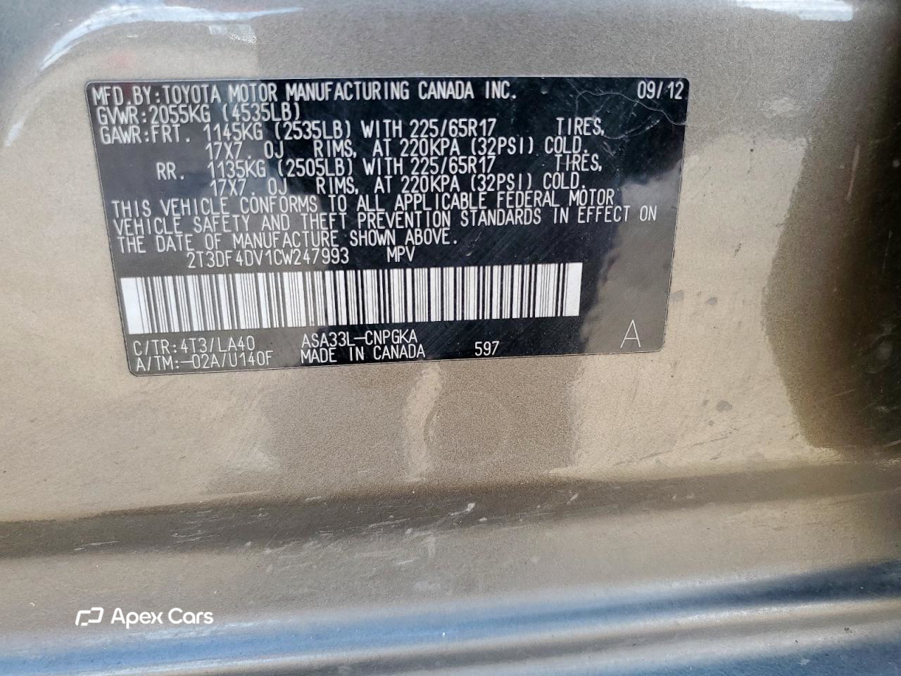 Toyota RAV 4 2012